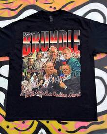 Brundle F1  Funny Meme Graphic Tee T Shirt - Black - View 1