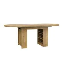 Extendable Dining Table 150/200 * 90, Suitable For 6-8 People, With Storage Space, Thickened Tabletop, Scandinavian Style Dining Table, Oak Color. - 1 - 查看 6