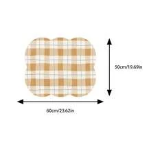 [Nuevo Engrosado]Alfombrilla de secado de platos de cocina, alfombrilla de mesa, alfombrilla absorbente, alfombrilla de encimera para platos, alfombrilla de mesa sin lavado, alfombrilla de secado de cuencos y platos, grosor de 3.6mm - cuadrados amarillos - View 10