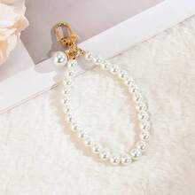 1 buah Liontin Mutiara Pendek, Gantungan Kunci Rantai Pergelangan Tangan Mutiara Modis, Gantungan Ponsel/Tali Ponsel/Aksesori Ponsel, Gantungan Tas/Casing Earphone - MultiWarna - View 5