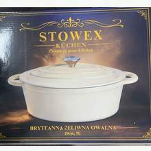 Oval Covered Cast Iron Cooking Pot, 29cm 5L Enamel Casserole With Gloves For Soup, Stew And Family Dining - View 7