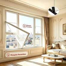 Mosquito-Repellent Window Screen, Window Mosquito Netting, White Fiber Glass Invisible Insect-Repellent Screen Window Net, Repels Mosquitoes And Moths.Mosquitera Ventanamosquitera - Screen Windows - View 18
