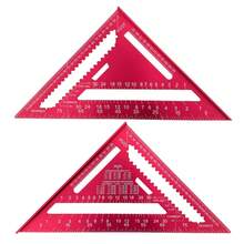 12 Inch Woodworking Triangle Ruler, Woodworking Angle Measuring Tool, Aluminum Alloy Scale Ruler With Angle Protractor And Metric Scale, Durable Metal Construction, Suitable For Home Decor And Design Projects - 12-inch - View 12