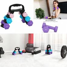 2 X 1kg, 2 X 2kg, 2 X 3kg Dumbbells Set With Dumbbell Rack, Hand Weights For Home Gym Training - T0001-01-3569 - View 2