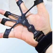 2pcs Adjustable Resistance Finger Exerciser, Grip Strength Trainer, Suitable For Athletes Arm And Palm Muscle Training, 5-Finger Wrist Extension Enhancer, Fits Any Hand Size, Fitness Equipment Travel Essential Home Supplies, - Multicolor - View 10