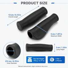 Ergonomic Handlebar Grips For KuKirin G2 Pro/G2 Master/G2 Max/G3 Pro/G4 Max/M4 Max Electric Scooter, 2pcs/Set - Black - View 4