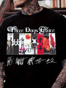 Men T-Shirts - 黑色 - 查看 6