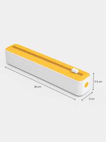 Multifunctional Kitchen Plastic Wrap Cutter, Can Cut Plastic Film, Sharp Blade Can Cut Aluminum Foil, Comes With Non-Slip Storage Box, Can Be Securely Fixed To Tabletop And Wall - Multicolor - View 10