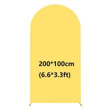 Latar Belakang Lengkung Kuning, 5ft, 6ft, 6.6ft, 7.2ft Penutup Lengkung Pernikahan 2pcs Kain Spandex Latar Belakang Lengkung Kubah Kain Cocok Untuk Pesta Ulang Tahun Dekorasi Bingkai Lengkung Pernikahan (Bingkai Lengkung Tidak Termasuk, Hanya Latar Belakang Kain) - kuning - View 12