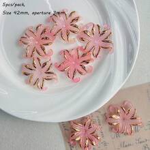 Two Tone Hot Stamping Gold Iris Flower Accessories, Hair Clips, DIY Accessories, Perforated Bracelets, Mobile Phone Chains, Material Matching - Multicolor - View 20