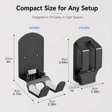 1pc Desktop Headphone Stand, No Drilling Required, Adhesive Headphone Hook, Wall-Mounted Bracket Suitable For All Headphones, Student Dorm And Computer Setup PC Gaming Accessory - Multicolor - View 2