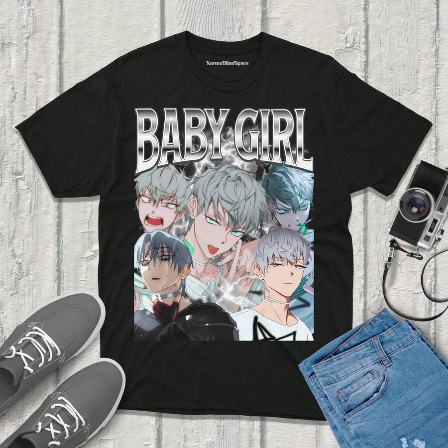 Till Baby Girl Alien Stage Shirt Retro90s Bootleg Fanmerch ALNST Merchandise - Black - View 1