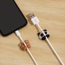 2/3pcs Desktop Cable Organizer, Self-Adhesive Cable Holder, Cable Reel, Cable Management Clip, Cute Earphone And Data Cable Organizer, Suitable For Desk, Bedside Table, Wall, Car, Dorm And Office. - Multicolor - View 8
