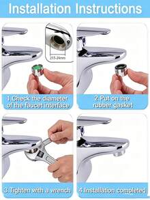 10 Faucet Aerators (Including Wrench) For Easy Replacement Of Small Accessories. It Can Save Water, Prevent Splashing, Filter Impurities, Stabilize Water Flow, And Reduce Noise. Faucets Suitable For Kitchen, Bathroom Sinks, And Bar Sinks. - Multicolor - View 9