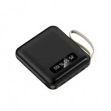 بنك طاقة محمول 10000mAh، بنك طاقة شحن بطيء 8*9 سم، قد يكون الشحن الأولي منخفضًا ويختفي بسرعة، عرض البطارية سيكون طبيعيًا بعد استخدامين، متوافق مع أجهزة متعددة (2x مخرج USB، كابلات Type-C و Micro و USB مدمجة)، ضوء LED، حبل معلق، مناسب كهدية تخرج، هدية حفلة العزوبية، هدية وصيفة العروس - أبيض - مشاهدة 13