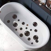 6pcs Non-Slip Bathtub Stickers Black Five-In-A-Row Pattern Bathroom Stickers Waterproof Matte Bathtub Decals - one-size - View 3