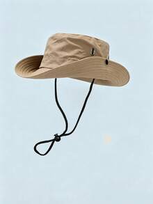 1 pieza Sombrero de sol de unicolor neutro, adecuado para pesca al aire libre, senderismo y uso casual diario - Multicolor - Ver 10