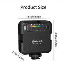 IReal X1 RGB Pocket Fill Light, Portable Mini LED Photography Light, Suitable For Phone Selfie, Outdoor Vlog Shooting, Live Streaming And DSLR Camera Full Color Video Light - one-size - View 6