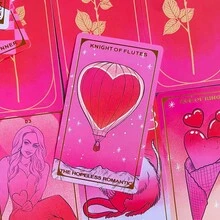 12*7cm Tarot Card Game Final Rose Tarot 78 Cards Gold Foil Design Elegant - Final Rose Tarot - View 2
