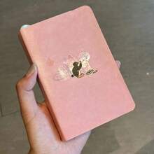 Kawaii Cartoon Penguin Print Soft Faux Leather Journal Notebook, 160 Sheets Lined Writing Paper, Portable Diary Planner With Elastic Closure, Ribbon Bookmark & Color Index Tabs, Aesthetic Stationery For Teen - A - View 8