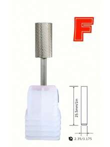 1pc 5.35mm Cylindrical Tungsten Carbide Nail Drill Bit Nail Machine Accessory - Multicolor - View 5