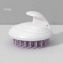 1pc Soft Silicone Shampoo Brush, Dry & Wet Use Scalp Massage Brush, Deep Cleaning Exfoliating Stress Relief, Handheld Shower Brush, Suitable For Home Bathing, SPA, Travel, Unisex For Adults, Students And Children - Multicolor - View 10