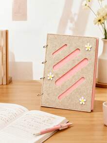 4-Page Felt Hair Accessory Organizer, Hair Clip Organizer, Jewelry Organizer - Multicolor - View 4