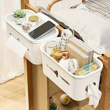 1pc Bedside Storage Hanging Basket-Dormitory Headboard Phone Holder,Suitable For Kitchen,Bathroom,Bedroom,Essential Item For Dormitories,Shelf Baskets,Kitchen Accessories,Room Decor,Storage Boxes With Lid,Essential For Back To School Season - Multicolor - View 8