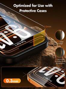 2pcs Full Coverage HD Tempered Glass Screen Protector, Anti-Drop Anti-Collision Anti-Fingerprint, High Hardness Material Effectively Resists Daily Wear And Tear, Doesn't Easily Leave Scratches When Placed In Backpack Or Contacting Hard Objects, Compatible With Iphone 18 Pro Max/18 Pro/17e/17 Pro Max/17 Pro/17 Air/17/16 Pro Max/16 Pro/16 Plus/16/15 Pro Max/15/14/13/12 And Other Models - Clear - View 6