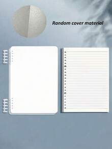 Fashionable Black Spiral Notebook - 5.5x8.3 Inches, Perfect Gift For Women And Girls, Elegant Journal | Cute Aesthetic | Spiral Bound - 5.5x8.3 Inches, With Day Of The Week, Weather, Memo Number And Date Markers, School Supplies, Back To School - Multicolor - View 10