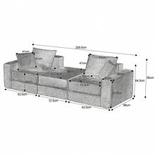 Loveeat Cloud Sofa, Frameless Sofa With Non-Slip Base, Cozy Sofa Bed For Personalized Living Spaces, Modern Sofa - 1 - 查看 11
