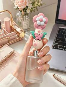 Nachfüllbare Duftsprühflasche, 3D-Blumendesign, Mini-Reise-Duftflasche, tragbarer Duftsprüher, auslaufsichere Duftflasche, kleiner Duftbehälter, Make-up-Taschen-Accessoire, Beauty-Tool für Frauen und Mädchen - Übersicht 6