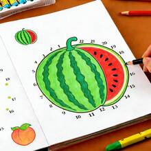 كتاب التلوين الأول للأطفال بتصميم توصيل النقاط، لعبة رسم ممتعة، تعلم الأرقام، كتاب الخربشة | لتعزيز المهارات، مثالي للاسترخاء، المرح العائلي، الحفلات، والعطلات، الأفضل لعيد الميلاد - كتاب عشوائي واحد - مشاهدة 7