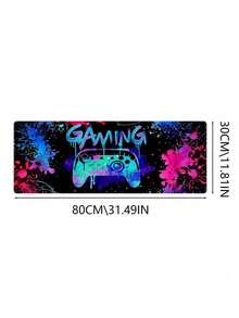 Neon Game Sliding Mouse Pad-Non-Slip And Durable Rubber Lock Edge, Suitable For Gamers, Offices And Families-Various Sizes Of Optional Table Pad, Desktop Pad, Cute Table Pad Bright Game Machine Printed Desktop Mouse Pad - View 20