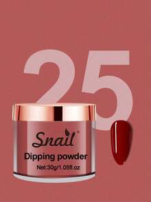 SNAIL 浸粉 6色紅色春夏美甲浸粉 DIY 沙龍居家禮品，無需美甲燈烘烤，Y2K風格，壓克力穿戴式美甲片 - 彩色 - 查看 12