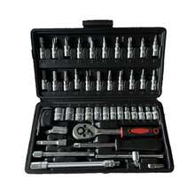 1 Set Premium Car Repair Tool Wrench Set, Multi-Function Repair Accessories Kit, Portable Multi-Function Toolbox, Including Ratchet Torque Wrench And Screwdriver, Portable Car And Motorcycle Repair Tool Box - Multicolor - View 6