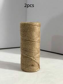 1件圓柱形手工DIY裝飾禮品綁紮編織天然黃色麻繩 - 多色 - 查看 9