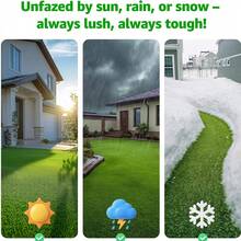 Césped artificial, césped sintético suave, sin necesidad de riego, corte o fertilización, adecuado para jardín, garaje, campo de golf, boda, fiesta de vacaciones, decoración de mesa al aire libre, entrenamiento de mascotas y decoración de paisaje de patio trasero. - verde - Ver 7