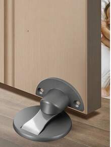 1pc Hidden Magnetic Door Hook, No Drilling Required, Dual-Purpose Door Stopper, Strong Magnetic Force, Suitable For 5.5mm-9mm Door Gap - Multicolor - View 7