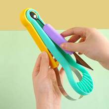 1pc Stainless Steel Fruit Scoop Watermelon Baller Dual-Head Melon Carving Tool 3-In-1 Watermelon Slicer - Multicolor - View 4