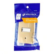 TRUPER KIT 2 PCS - Plate With Single Switch, Economy Line - Gold - View 3