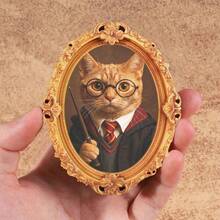 1 pieza Imán de nevera con patrón de rana divertida, imán de nevera con marco de fotos de madera, decoración del hogar, ¡regalo interesante! - Unitalla - Ver 26
