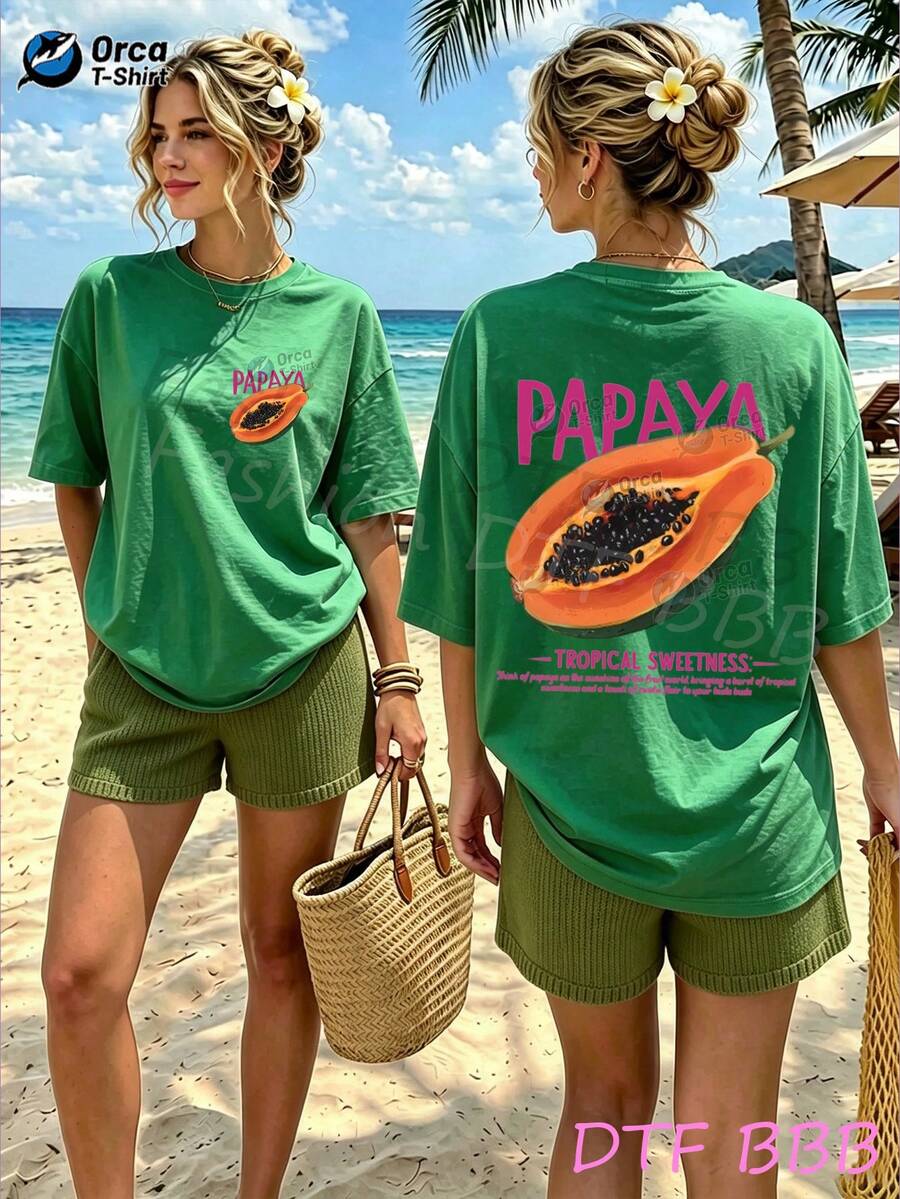 Women T-Shirts - 綠色 - 查看 1