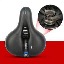 1pc Thickened Bicycle Seat Cushion, Mountain Bike Saddle, Large Butt Soft Comfortable Seat, Hollow Breathable Design, Suitable For Road/Mountain Bike Riding Equipment - Multicolor - View 14