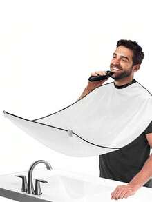 Practical & Thoughtful Men's Gift: Beard Trimming Apron (With Trimmer Storage Function), Adult Apron, Men's Shaving Bib, Bathroom Essential, Beard Catching Apron, Valentine's Day Gift, Men's Gift - Multicolor - View 11