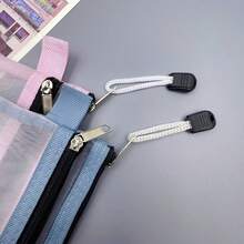 3/6-Piece Double-Layer Mesh Storage Bag, Coin Purse, ID Storage Bag, Pouch For Keys, Lipstick, Etc., Portable Travel Storage - Multicolor - View 8