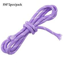 5M*2件/包 5mm 多功能圓芯彩色編織繩，DIY手工串珠繩，戶外帳篷使用 - 條紋款 - 查看 19