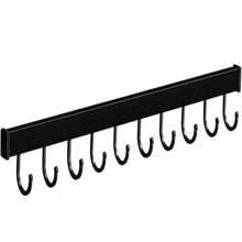 Storage Rack, Kitchen Shelf - Wall-Mounted Pot Rack With Hooks, For Storing Tableware, Knives, Forks, Etc. - Straight Bar Design, No-Drill Installation - Multicolor - View 9