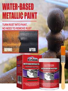 rayhong Water-Based Rust Converter Anti-Rust Primer, No Sanding Required, Directly Covers Rusted Layers, Effectively Converts Metal Surface Rust, No Thorough Rust Removal Needed Before Application, Suitable For Car Body, Iron Doors, Vehicle Frames And Various Metal Objects - Liquid - View 3