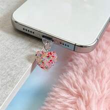 European And American Popular Handmade Beaded Girl Heart-Shaped Dust Plug, Valentine's Day Red Heart-Shaped Dust Plug - Color Love - View 5